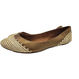 Impo Woven Womens Flats Ivory Brown 8.5M